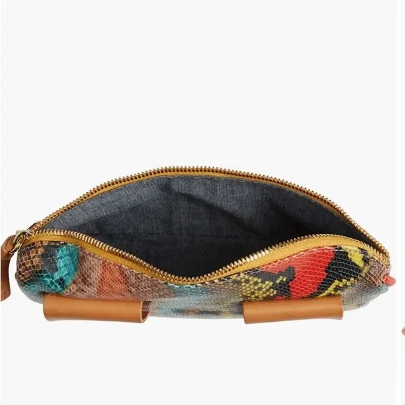 Clare V Snake Embossed Leather Belt Bag - Picture 4 of 12